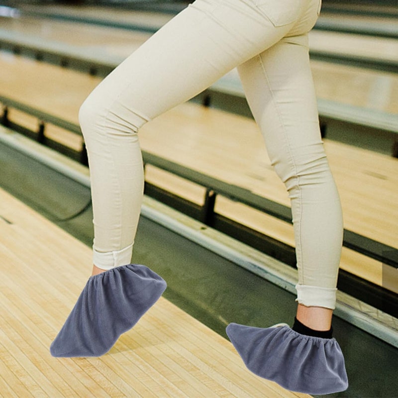 VICASKY Bowling Shoe Covers Women Shoes Womens Tap 2 Pairs Slider Reusable Coversleaning Tool Random Color Covers, Boot Reusable, Non-Slip Protector for Adults Purple - Image 2